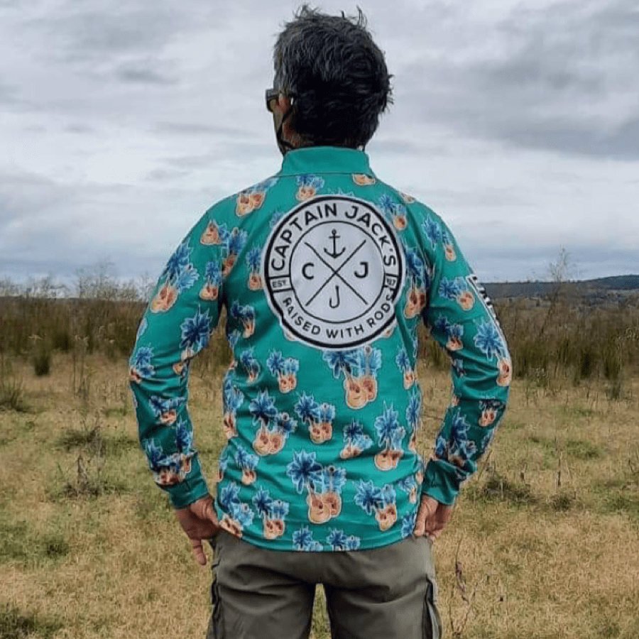 Outdoor Adventure / Fishing Shirt - PALM & PINEAPPLE - Captain Jack's Clothing Co