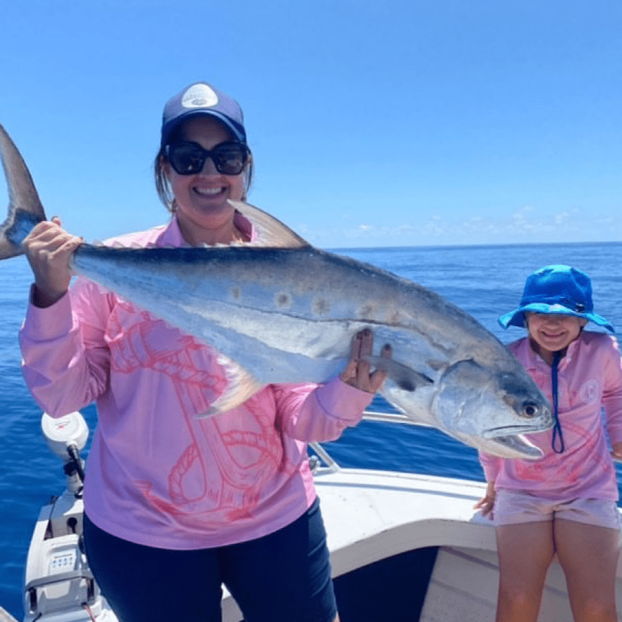 Outdoor Adventure / Fishing Shirt - PINK HOOK & ANCHOR - Captain Jack's Clothing Co