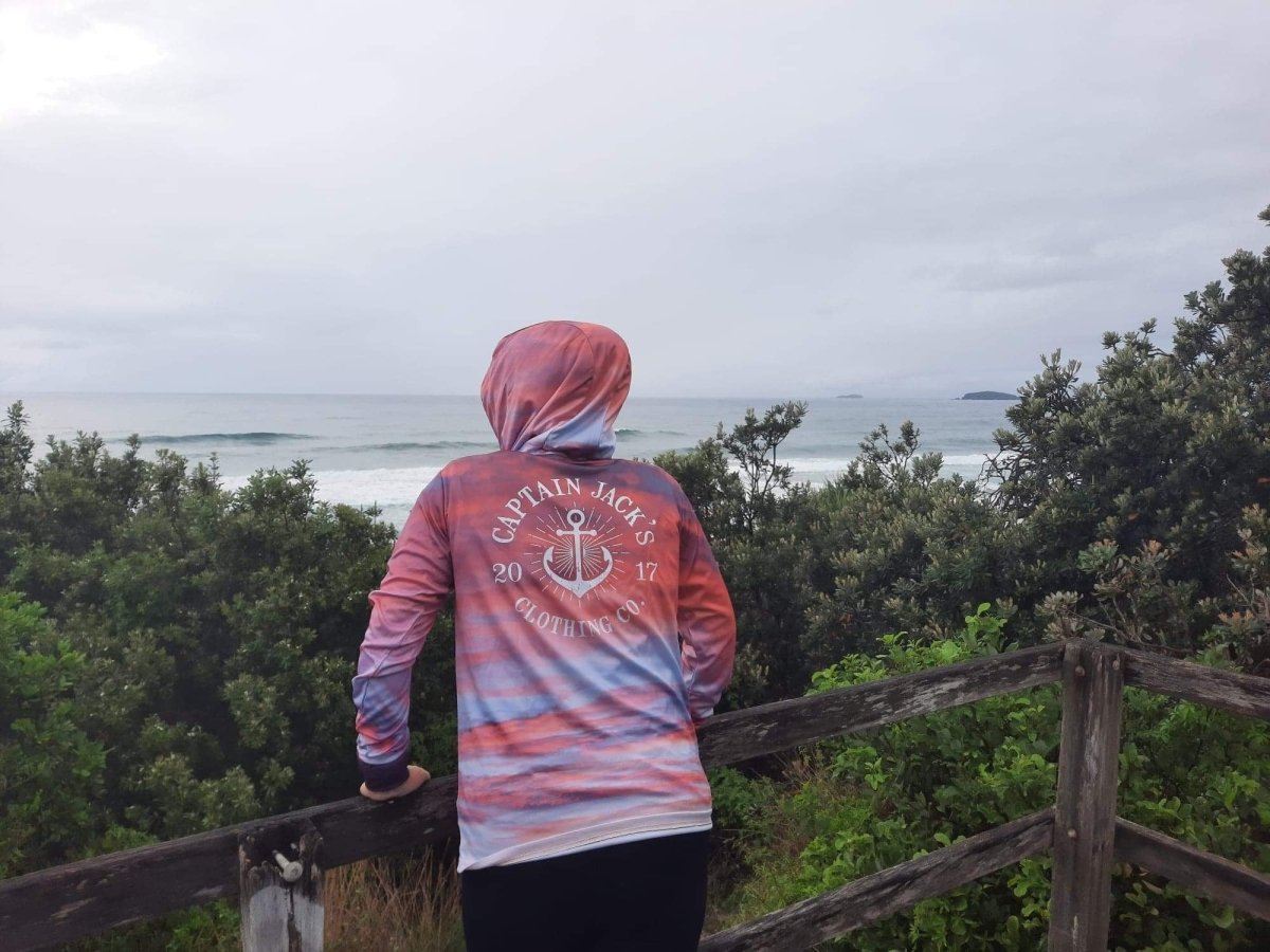 Outdoor Adventure / Fishing Shirt - SUNSET HOODIE - Captain Jack's Clothing Co