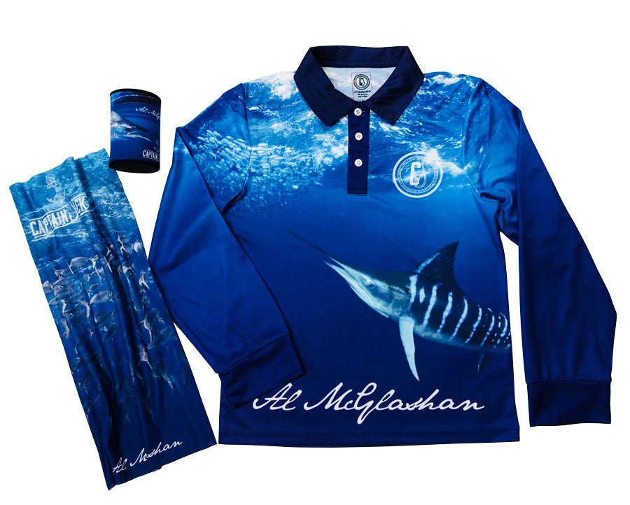 Al McGlashan Striped Marlin Fishing Shirt - Captain Jack's Clothing Co