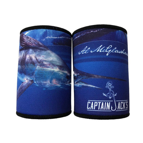 Stubby Cooler - Captain Jack's Black & White