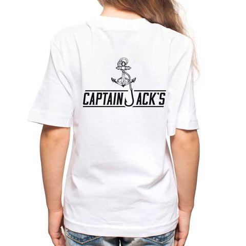 Kids ANCHORED Long Sleeve Navy Tee