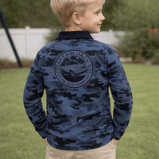 Camo Kids Outdoor Shirt - Captain Jack's Clothing Co