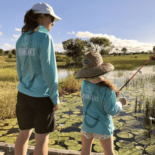 Mint Hook & Anchor Kids Shirt - Captain Jack's Clothing Co