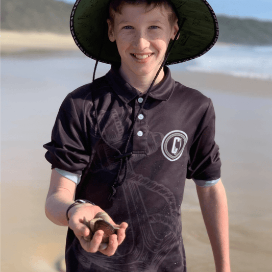 Outdoor Adventure / Fishing Shirt - BLACK HOOK & ANCHOR - Captain Jack's Clothing Co