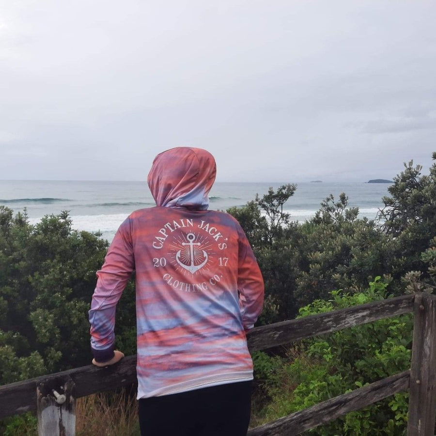Outdoor Adventure / Fishing Shirt - SUNSET HOODIE - Captain Jack's Clothing Co
