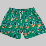 Front of the pineapple and palm shorts