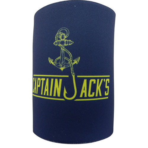 Stubby Cooler - Captain Jack's Navy & Yellow