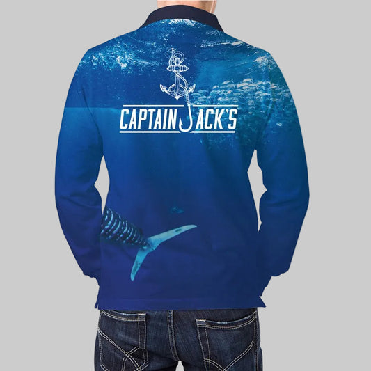 Al McGlashan Striped Marlin Fishing Shirt - Captain Jack's Clothing Co