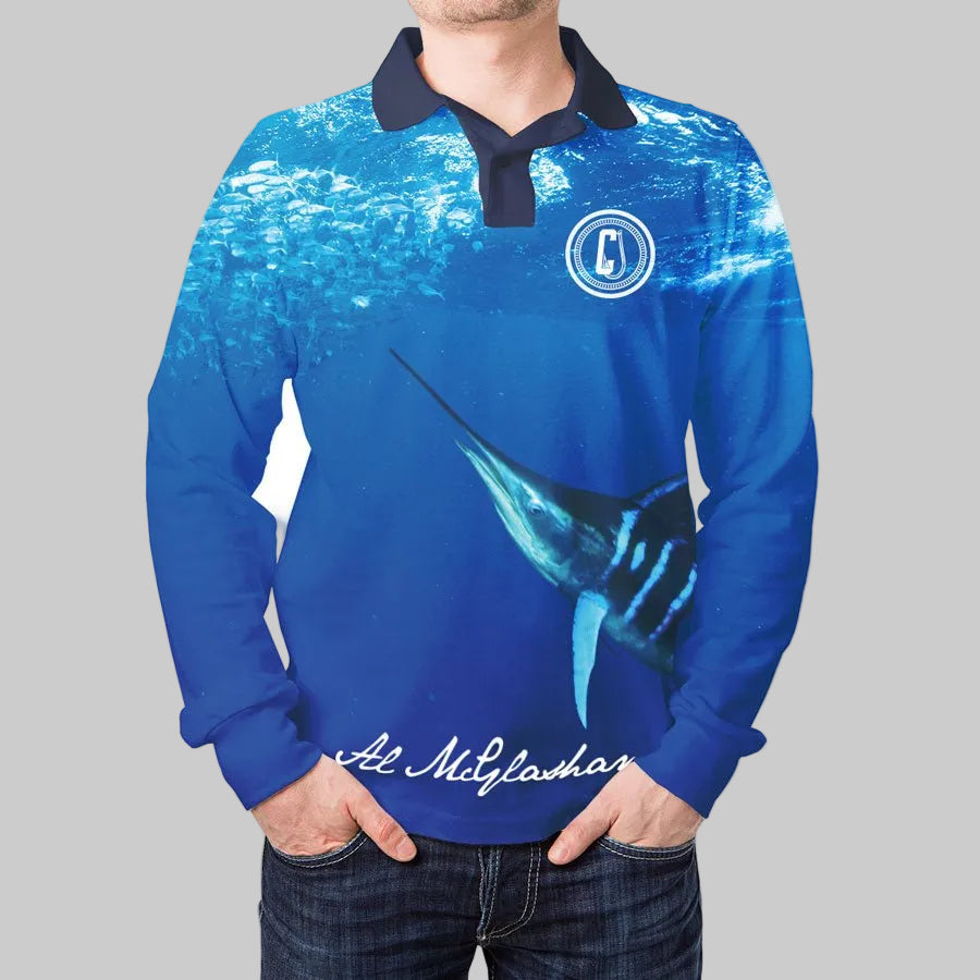 Al McGlashan Striped Marlin Fishing Shirt - Captain Jack's Clothing Co