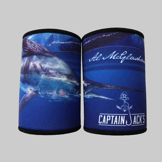 Al McGlashan Striped Marlin Stubby Cooler - Captain Jack's Clothing Co