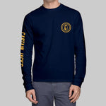 ANCHORED Long Sleeve Navy T - SHIRT - Captain Jack's Clothing Co