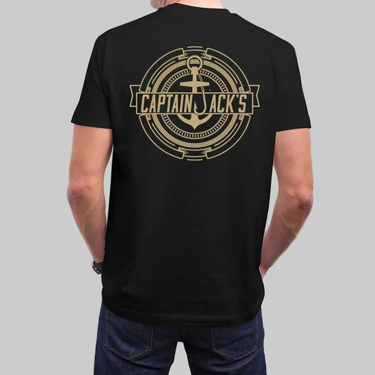 TREASURE Short Sleeve Black/Gold T - SHIRT - Captain Jack's Clothing Co